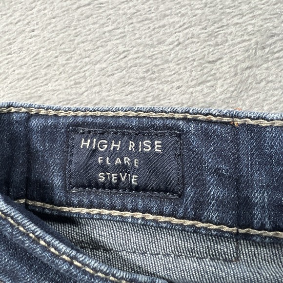 Lucky Brand Jeans Womens 30 Blue Stevie Flare High Rise Dark Wash Stretch Denim - Picture 4 of 11